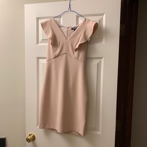 Express light pink dress
